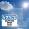 Signmission Deliveries Enter Here OSHA Notice Sign, Plastic, 10in W x 7in L, 2PK OS-2PACK-NS-P-710-L-10964 - alternate 4